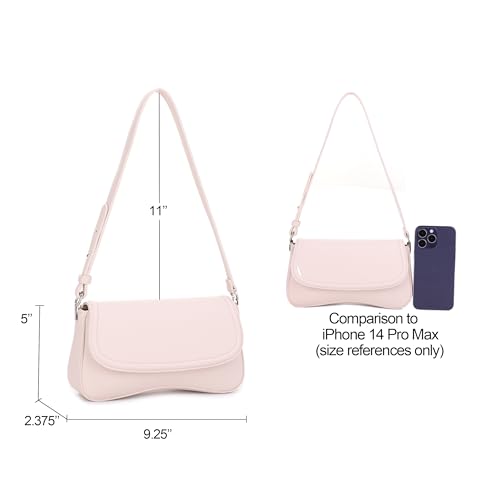 EVVE Small Shoulder Bag for women Trendy Underarm Purse with Adjustable Strap3