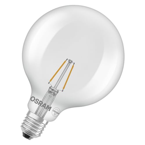 Osram Lampe LED Star Globe G125 25 Filament, 2700 K blanc chaud, 1,8 W, E27, transparente, 250 lm, 15 000 h, pour suspensions, grande boule, décorative