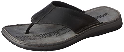 Woodland Mens Black Leather Slipper-9 UK (43 EU) (GP 1605114ONW) (B0BR5VH5VY) Amazon Price History, Amazon Price Tracker