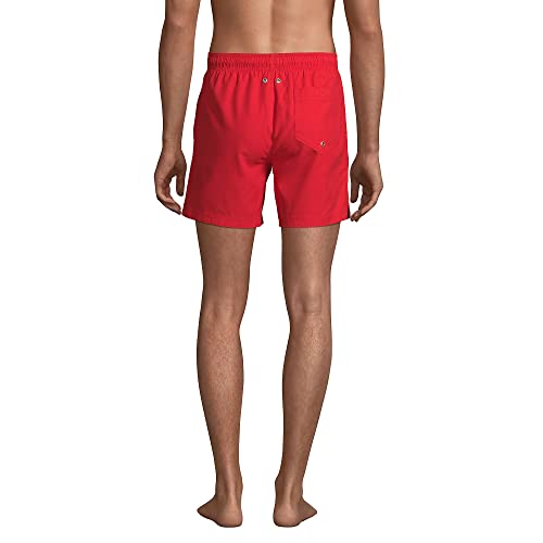 Lands' End Mens 6 Inch Volley Swim Trunk Compass Red Regular X-Large #TOP1