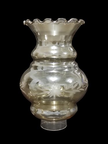 Boccia di vetro (373) per Lampadario Lume Lampada Paralume Glass Bowl Ø Foro 5,3 cm
