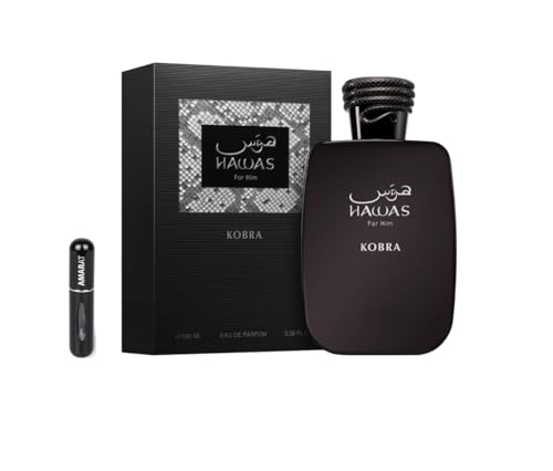Hawas Kobra Eau de Parfum Masculino 100 ml, Perfume Árabe para...