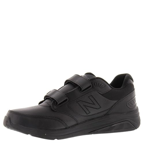 New Balance New Balance mens 928 V3 Hook and Loop Walking Shoe, Black/Black, 14 X-Wide US