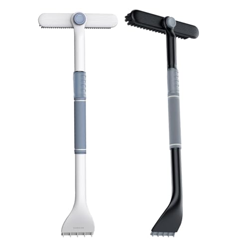 Rascador de Hielo con Mango Largo Azul-Blanco