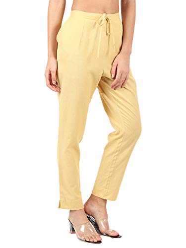 Image of Muffly Women's Cotton Flex Solid Straight Trouser