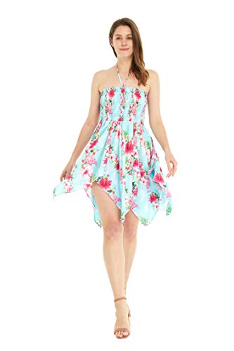 Image of Hawaii Hangover Family Matching Clothes, Pink Hibiscus Vine Turquoise | Family matching Hawaiian outfits, Pink Hibiscus Vine Turquoise, lightweight rayon, machine washable, tropical floral print