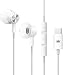 USB C Headphones,KINGONE Type C Earbuds USB C Earphones HiFi Stereo Magnetic with Mic & Volume Control Compatible with Google Pixel 3/2/XL,iPad Pro 2018,MacBook,Sony XZ2 Pro,Samsung S9 (White)