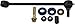 MOOG K750700 K750702 Stabilizer Bar Link, 1 Pack