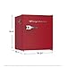 Frigidaire EFR176-RED 1.6 cu. ft. Retro Bar Fridge with Side Bottle Opener, Red