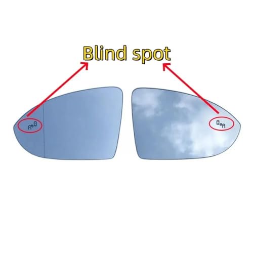 Verre rétroviseur remplacement pour VW Golf 7 grand angle et thermique pour angle mort - 5