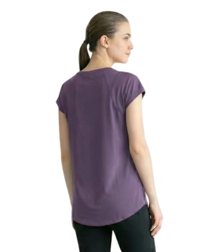 Grace Move ヨガウェア トップス 半袖Tシャツ ロング丈 レディース 丈長め 吸水速乾 接触冷感 UVカット 体型カバー ピラティス フィットネス ランニング