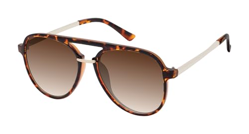 Jessica Simpson Combo Plastic Aviator with Metal Bridge and Temple