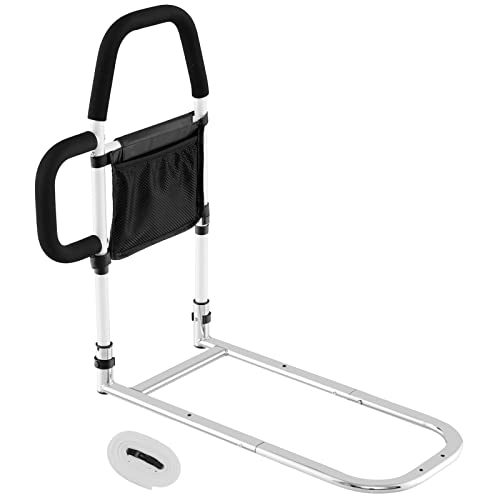 Barrière de lit médical Costway avec double main courante et sangle - 2