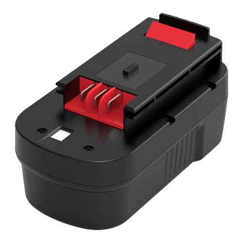 3600mAh A18 Remplacement pour Black Decker 18V Batterie A1718 A1718 A18NH A18E HPB18 HPB18 HPB18-OPE HPB18-OPE2 244760-00 Firestorm EPC18 FSB18 FS180BX FS18BX FS18FL NST2118(Noir)
