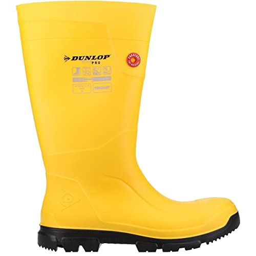 Image of DUNLOP Purofort FieldPRO Full Safety Wellington Yellow /Black UK 5 Yellow /Black