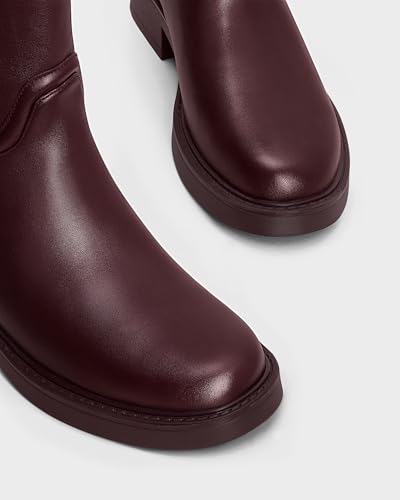 MUCCCUTE Knee High Boots Women Chunky Low Flat Heel Tall Riding Boots Round Toe Comfort Long Boot Fall Winter Pull On2