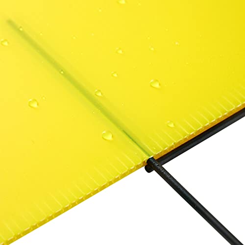 6 Pack Blank Corrugated Plastic Yard Signs With Stakes 17X12 For Outdoor, Garage Sale Supplies, Estate Sale, Open House, Birthday, Moving, Lawn, 4Mm Thick, Neon Yellow #TOP4