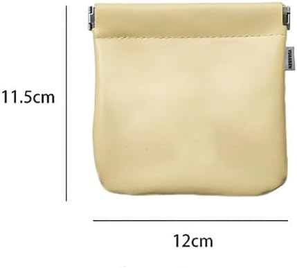 HBJWOV PU Shrapnel Automatic Closure Storage Bag Multifunctional Makeup Portable Carry(12 * 11.5 cm) image 5