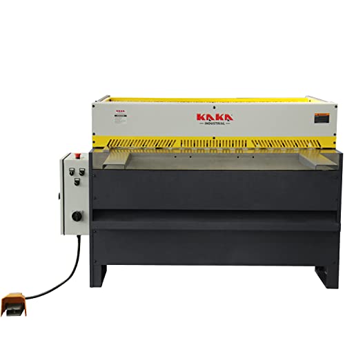 KAKA INDUSTRIAL Electric Metal Shearing Machine with Light Curtain, Desktop Metal Cutter Shears, Heavy Duty Metal Sheet Metal Shear 220V-60HZ-3PH, Q11-4811A