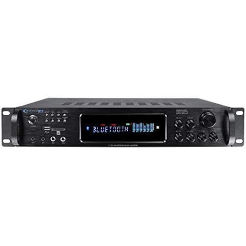 Technical Pro Digital Hybrid Amplifier, Preamp Tuner, USB, Bluetooth, FM Radio, IPod/IPhone Compatible, Recorder, Removable Ears, Wireless Remote Cover