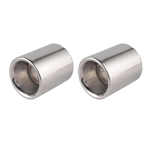 車排気テールパイプ に適合する マツダ CX-5 CX 5 2017-2024 クロームリアエキゾーストマフラーテールパイプ交換用 2個 外装カーアクセサリー改造 車エキパイ(銀)