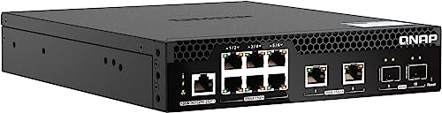 Qnap Qsw-M2106Pr-2S2T-Us Half-Rackmount Switch 10Gbe And 2.5Gbe Poe++ Layer 2 Web Managed Switch For New-Generation Wi-Fi Deployment #TOP2