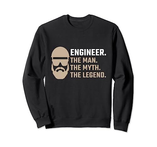 Regalo de ingeniero The Man Myth Legend, divertido regalo de ingeniería Sudadera