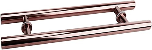 KHLMSRXJ Tiradores de Puerta de Cocina con Forma de H de Doble Cara para Puertas Interiores y Exteriores, Puertas de Vidrio o Madera, manijas de Puertas corredizas de Granero, Acero inoxida