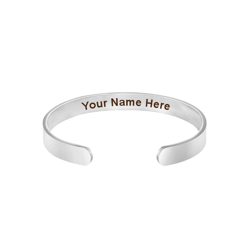 Savri Personalized Adjustable Unisex Bracelet with Your Hidden Name & Secret Message engraved on it. Best gift choice for your loved ones. Ideal for friend,boyfriend, husband, wife, girlfriend. Silver (B0BRB9Z52P) Amazon Price History, Amazon Price Tracker