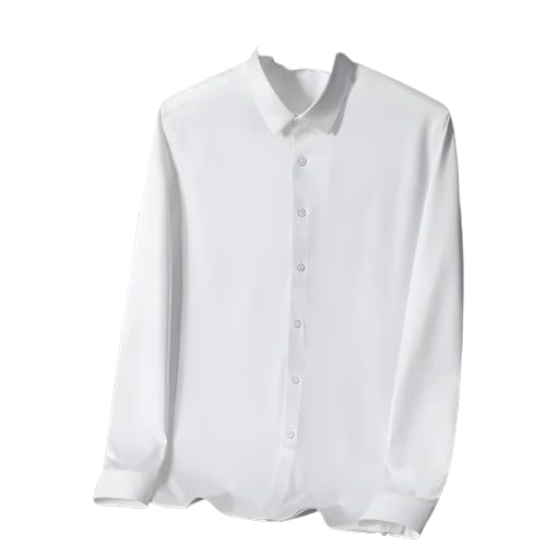 Image of Men's Satin Solid Full Sleeves Regular Fit Shirt