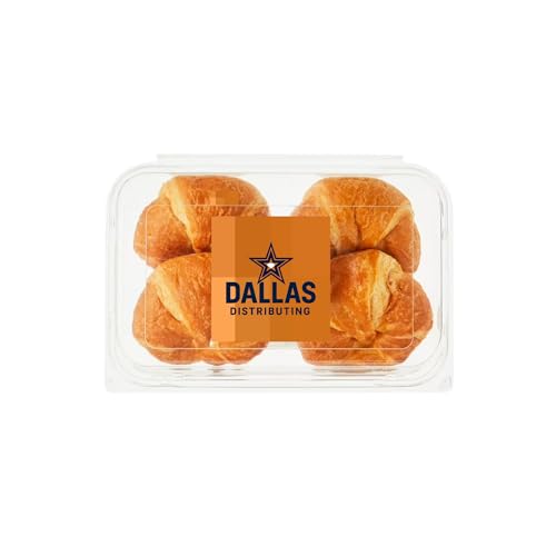Dallas Distributing All Butter Baked Mini Croissants 10.9 oz – 11 Count Soft Layered Pastry Rolls for Breakfast, School Snacks, Light Lunches, Spreads or Deli Fillings (1 pack, butter)
