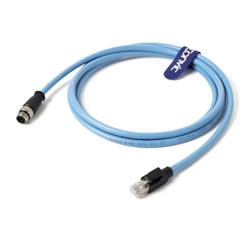 Cable Industrial M12 4 Pin a RJ45 Cat6 50 cm miniatura 4