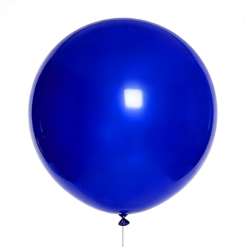 Image of Blue Balloons Blue Party Decorations 10 Pack 36 inch Round Royal Blue Balloons for Birthday Graduation Baseball Nautical 4th of July Independence Memorial Day Patriotic Party Decorations