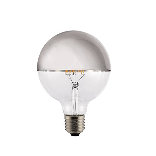Bombilla LED decorativa globo Espejo Plata E27 (8W)