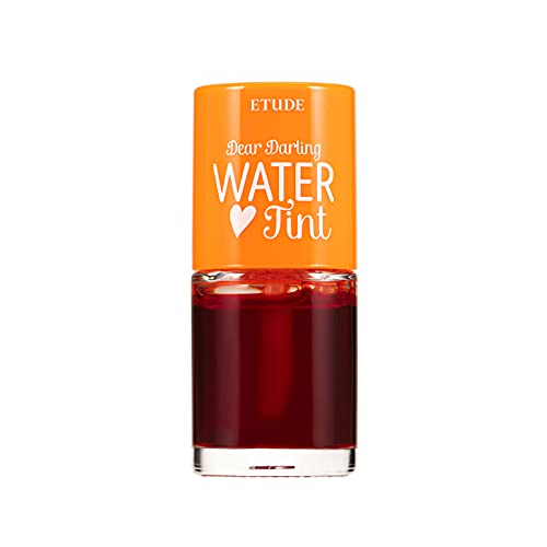 ETUDE Dear Darling Water Tint Orange Ade (21AD) | Bright Vivid Color Lip Tint with Moisturizing Pomegranate & Grapefruit Extract to Hydrate your Lips