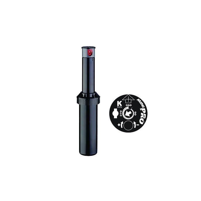 K-Rain MiniPro Aspersor de Turbina, Presión Máxima 3,40 Bares, Caudal Máximo 12,5 litros por Minuto, Pack de 5 Unidades