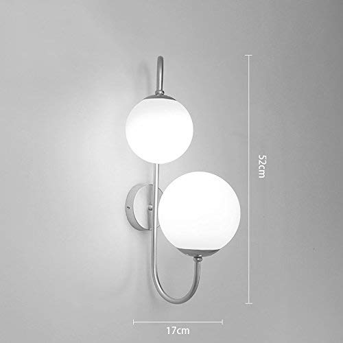 Aplique de pared de pasillo granero almacén estilo moderno simple con 2 luces 2