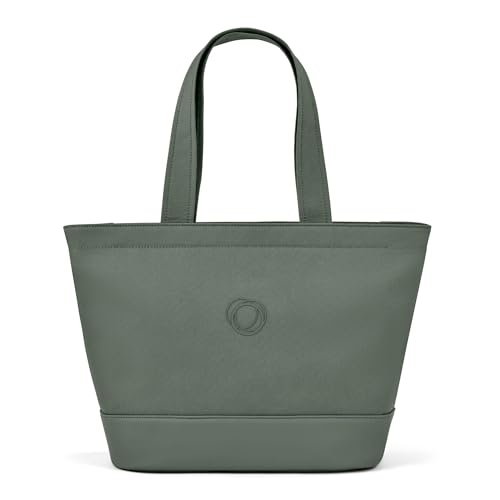 Bugaboo Bolsa cambiador, Bolsa para pañales con bolsillos de fácil acceso, portabiberones aislante, cambiador y 3 bolsas de mano en Forest Green