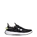 adidas Women's Cloudfoam Pure Sneaker, Black/Black/Pulse Lime, 10