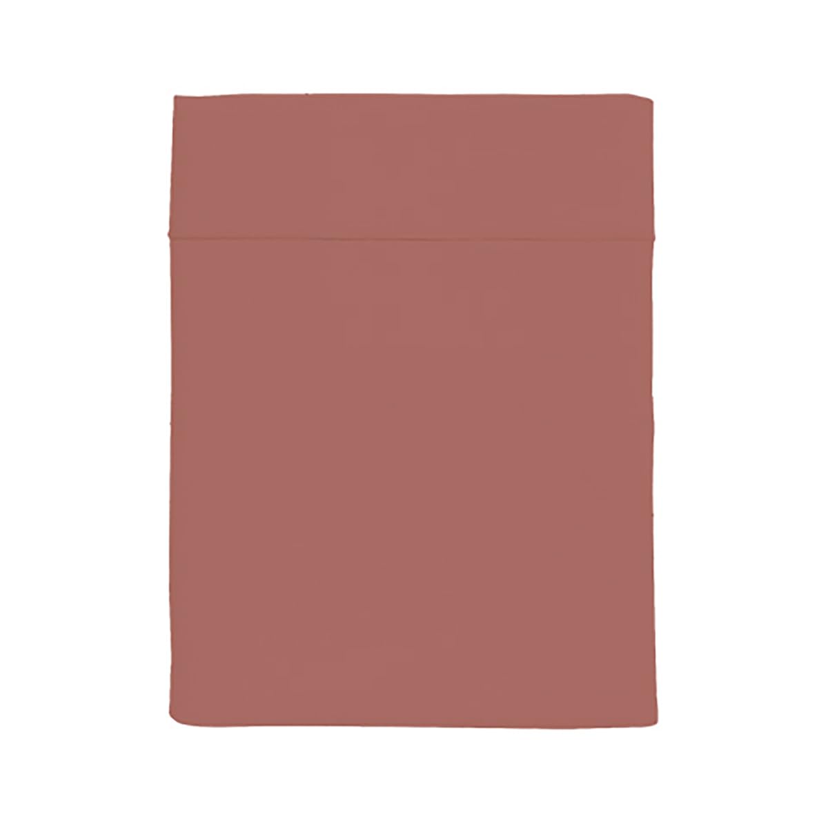 Plain Dyed Washed Cotton Percale Flat Sheet, Delicate, 270 x 300 cm, ESSIX