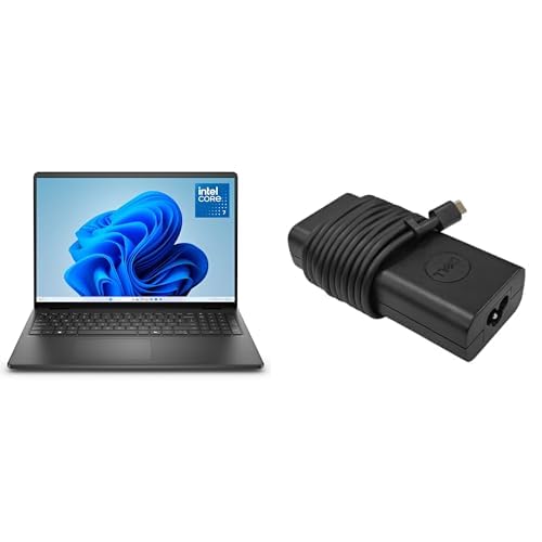 Dell 16 Ordenador Portátil DC16250, 16' 2K WVA Antirreflejos 16:10, Intel Core 7 150U, 16GB RAM, 1TB SSD, Intel UHD, W11H, QWERTY Español, Negro Carbón 65W USB-C AC Adapter with Power Cord