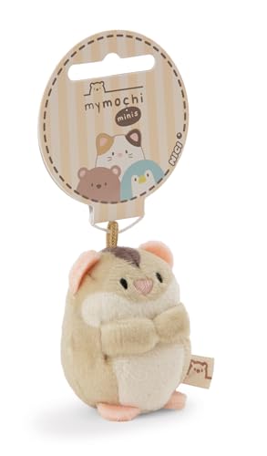 NICI My Mochi Kuscheltier Hamster Hamps Hellbraun 5cm beige - Stofftier aus weichem Plüsch, niedliches Plüschtier zum Kuscheln und Spielen, für Kinder & Erwachsene, tolle Geschenkidee