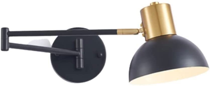 Aplique industrial de pared WQHPLMD con acabado oro elegante