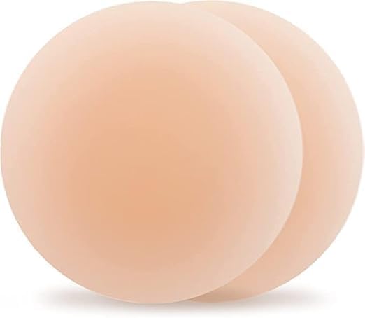 "Reusable Silicone Nipple Covers for Women – Invisible Adhesive Pasties for Backless & Strapless Dresses (2 Pcs)-image-24