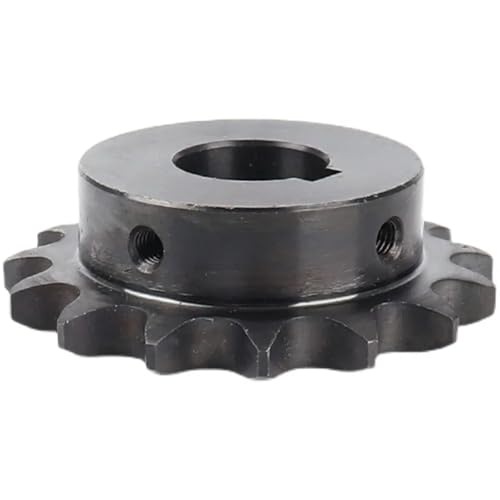 04C Chain Gear 45# Steel 20/24/25Teeth 10-20mm Keyway Bore Industrial 1Pcs(12.7mm Keyway5x2.3mm,24 Teeth)