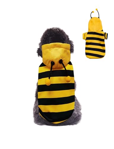 Pet Bee Costume Hooded for Small Dogs and Cats (2X Large)