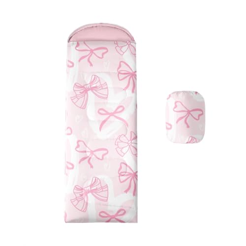 Feelyou Bow Kids Sleeping Bag Cute Bowknot Camping Sleeping Bag miniatura 1
