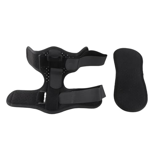 Saluaqui Fasciitis Night Foot Splint with Steel Plate, Adjustable Breathable and Comfortable Achilles Tendonitis Night Brace, Plantar Fasciitis Relief for Women and Men