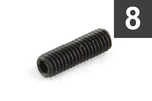 ALLPARTS (I[p[c) x[XEThpClW GS-0048-003 Pack of 8 M3x10 Bass Bridge Height Screws