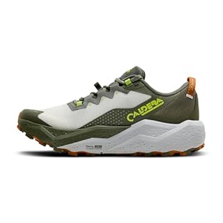 Brooks Men’s Caldera 8 Ultra Trail Running Shoe - Dusty Olive/Lime/Oyster - 14 Medium